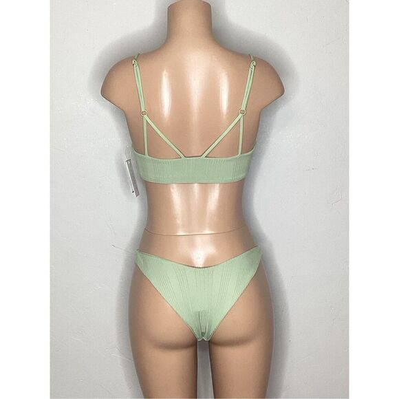 New. L*SPACE light green bikini. Small. Retails $214 - Picture 3 of 8